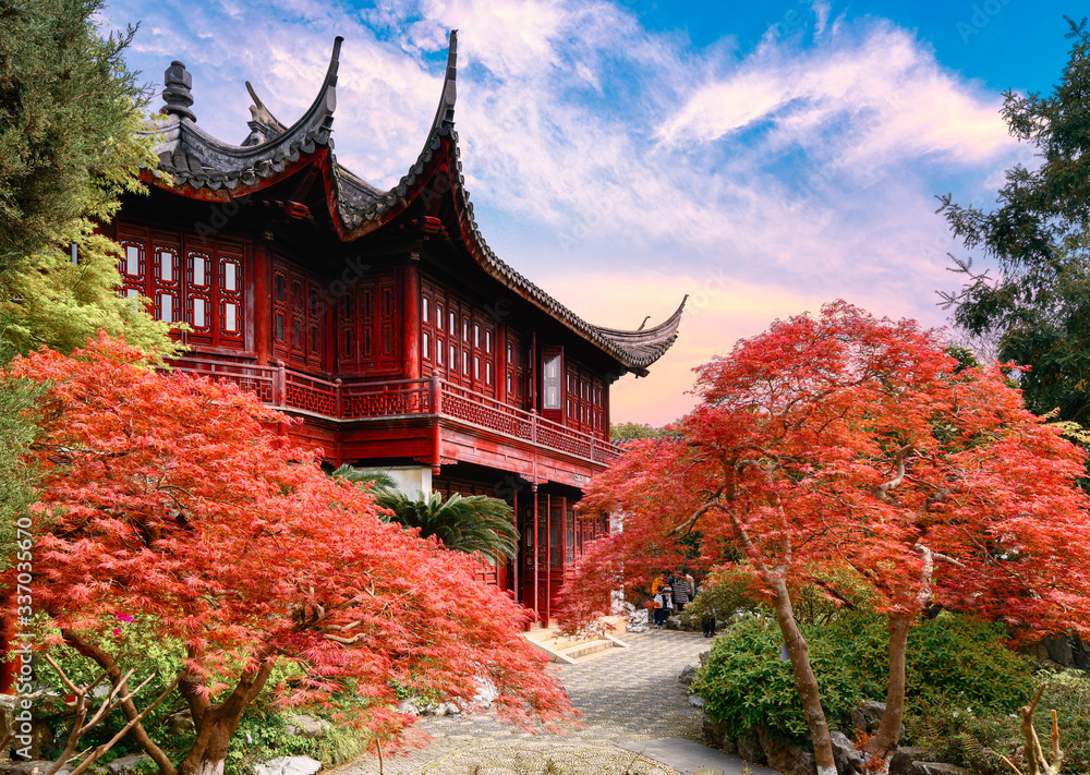 Grand View Garden scenery in Shanghai, China Grand View Garden scenery in Shanghai, China