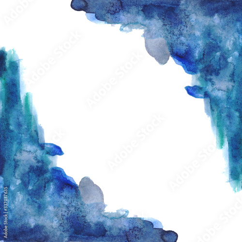 Abstract Watercolor Hand Drawn Splatter Background photo