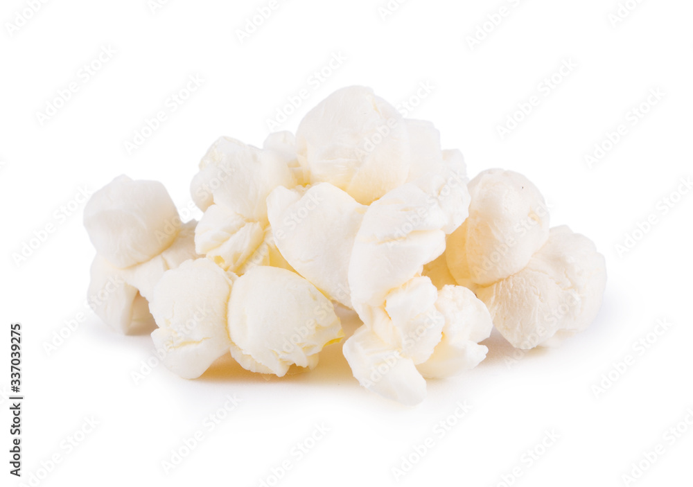 group of popcorn isolated on white background group of popcorn isolated on white background
