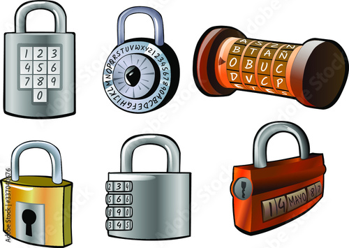conjunto de candados y lockpads para añadir a tus proyectos