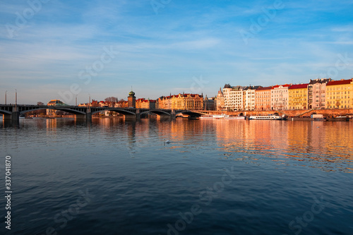 Prague city and Vltava river © Olivia