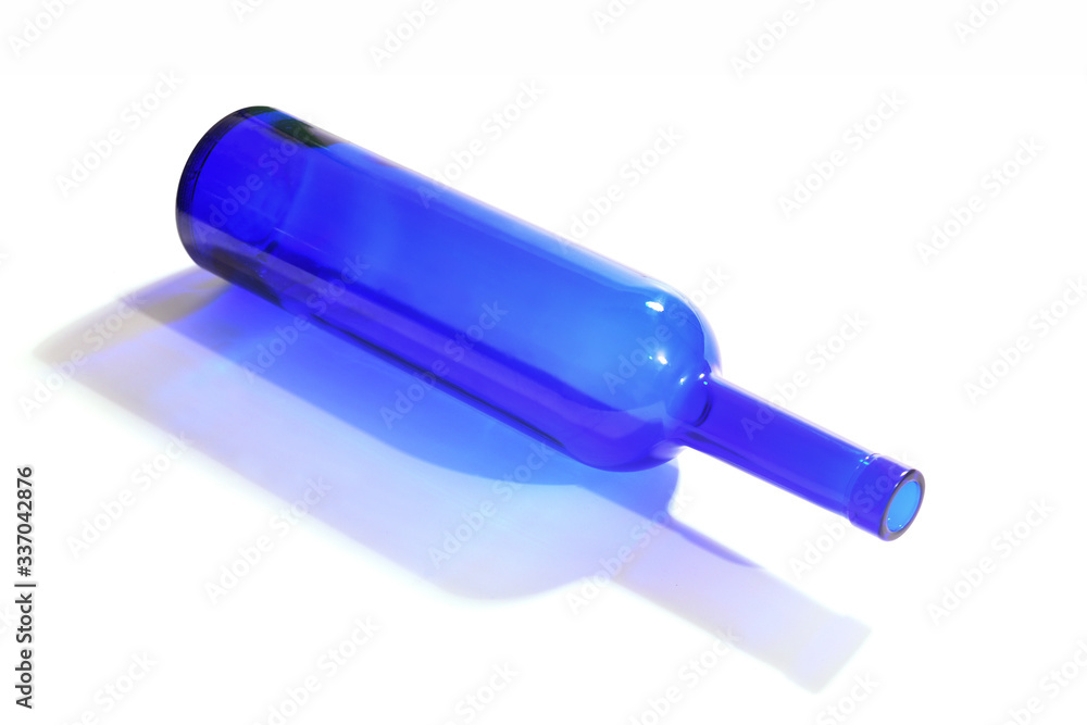bottle with its shadow with white background bottle with its shadow with white background