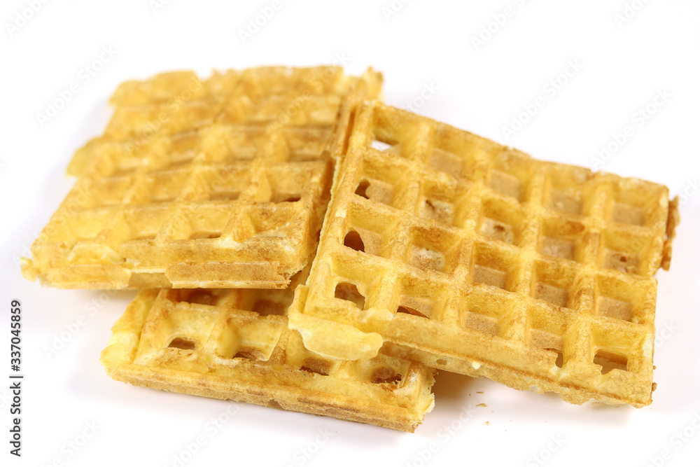 gaufre isolé sur un fond blanc gaufre isolé sur un fond blanc