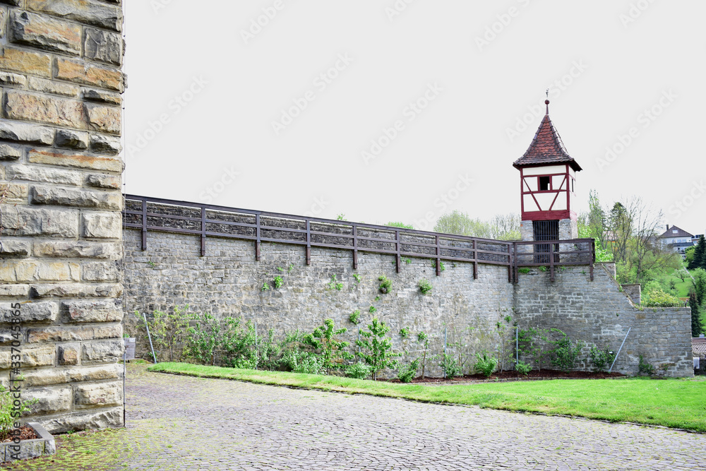 Teilansicht Stadtmauer Bad Wimpfen