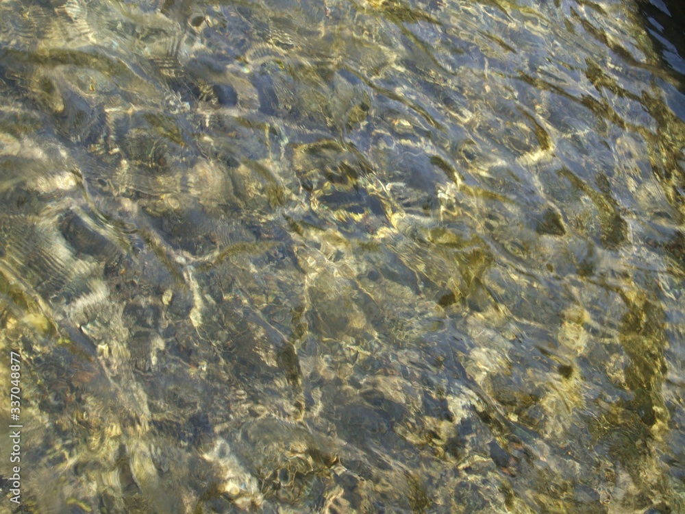 surface of the river