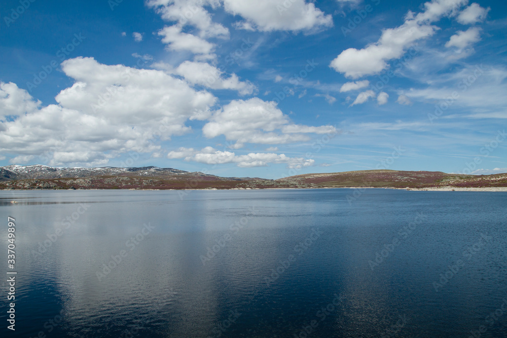 Water reservoir in Galicia, Spain