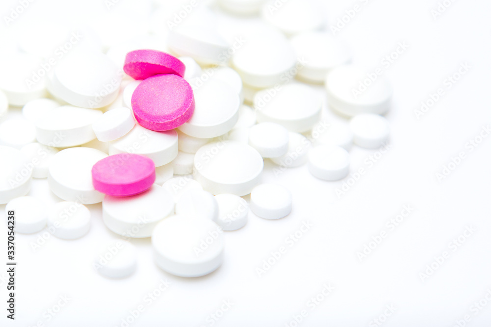 ndful of tablets and pills in hand isolated on white ndful of tablets and pills in hand isolated on white