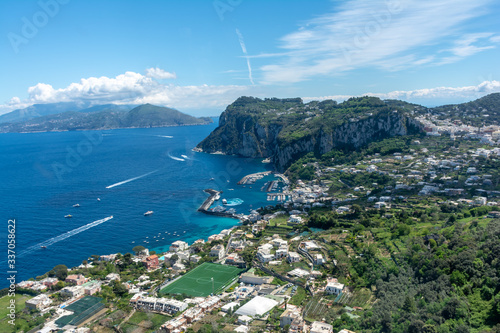 View of Capri on the way to Ana Capri photo