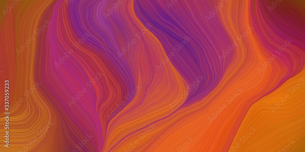 vibrant background graphic with modern curvy waves background design with dark moderate pink, sienna and coffee color
