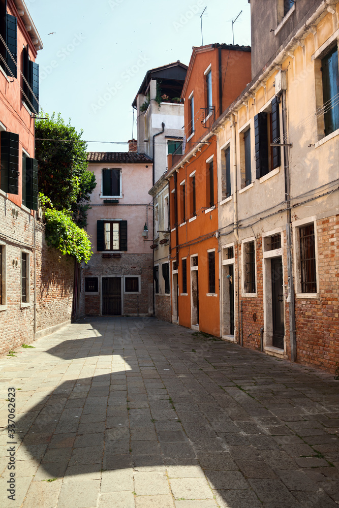 A small old yard in Venice, Italy
