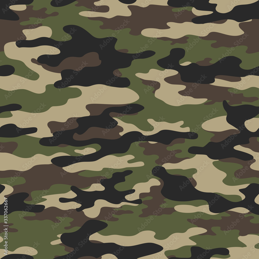 Camouflage seamless vector pattern. Army texture. Vector Camouflage seamless vector pattern. Army texture. Vector