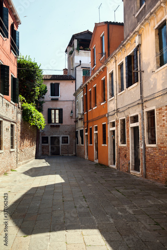 A small old yard in Venice  Italy