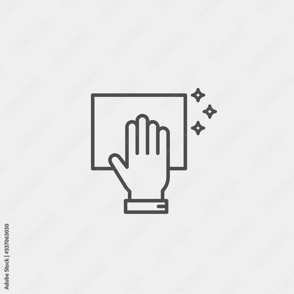 Cleaning flat vector icon. Disinfection flat vector icon Cleaning flat vector icon. Disinfection flat vector icon