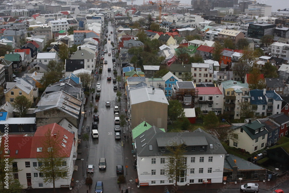 Reykjavik from above 