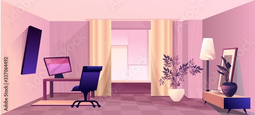 interior room of the home office