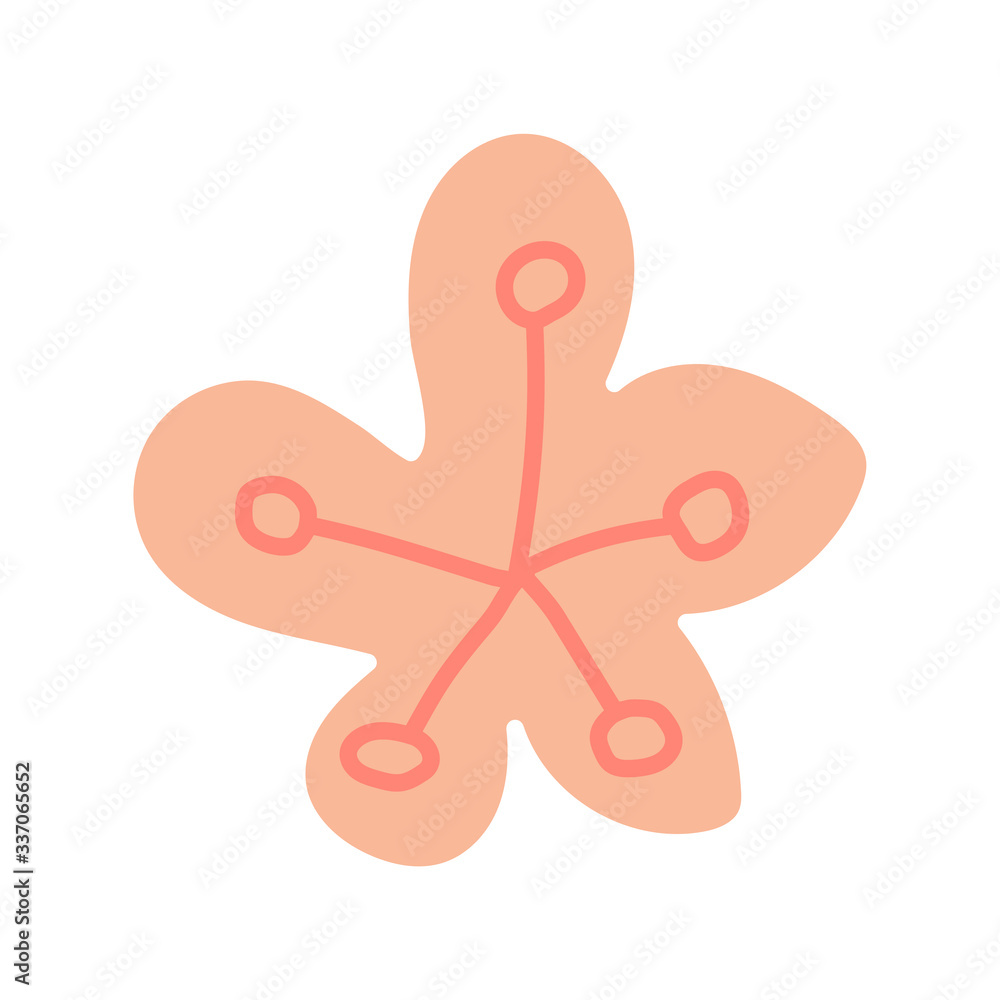 Hand drawn vector element - flower