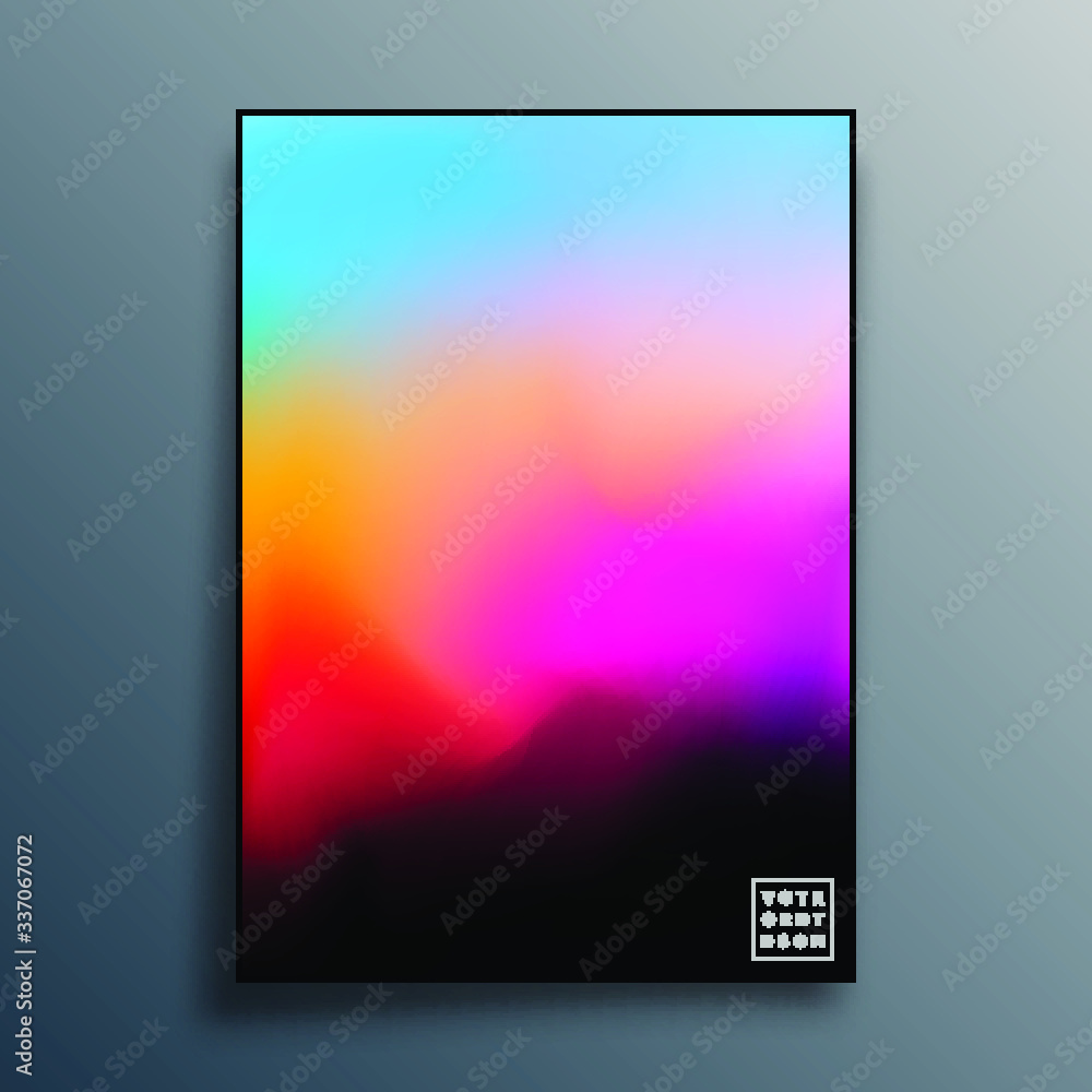 Colorful gradient texture background design for wallpaper, flyer, poster, brochure cover, typography or other printing products. Vector illustration.