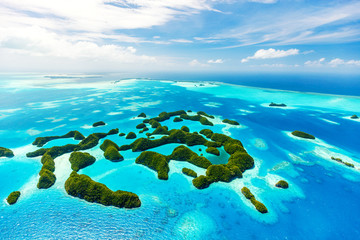 Keuken achterwand Turquoise Palau islands from above  © TravelPhotoBloggers
