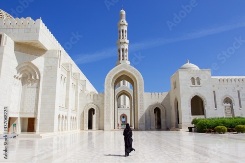 Canvas-taulu Sultan Qaboos grand mosque, Muscat, Oman