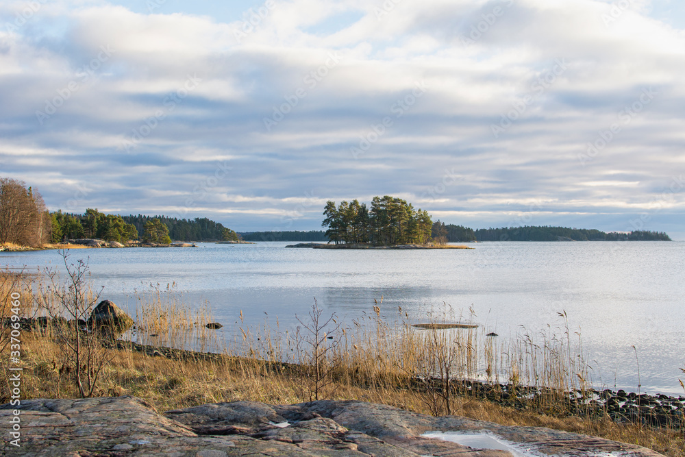 View to the sea shore and Gulf of Finland, Kopparnas-Storsvik recreation area, Finland View to the sea shore and Gulf of Finland, Kopparnas-Storsvik recreation area, Finland
