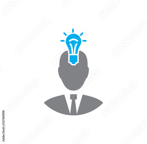 Creativity and inspiration related icon on background for graphic and web design. Creative illustration concept symbol for web or mobile app