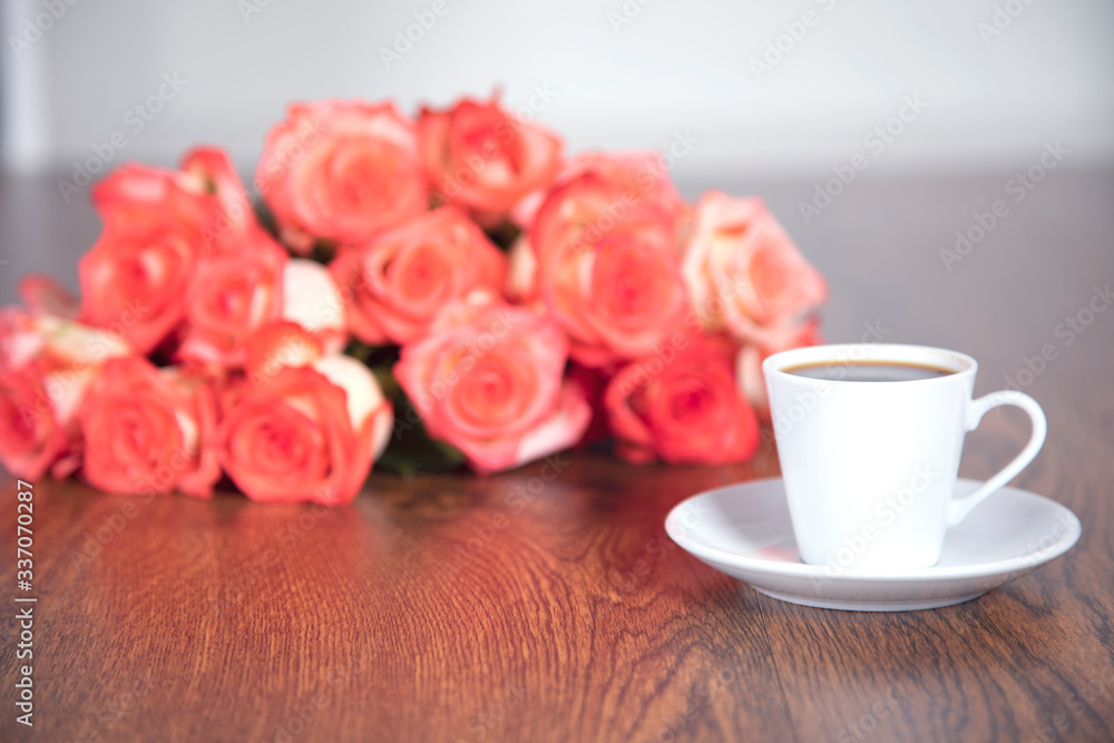 coffee with roses coffee with roses