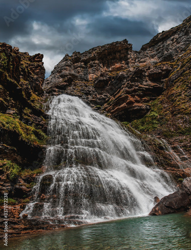 Waterfall in the Ordesa natural park.