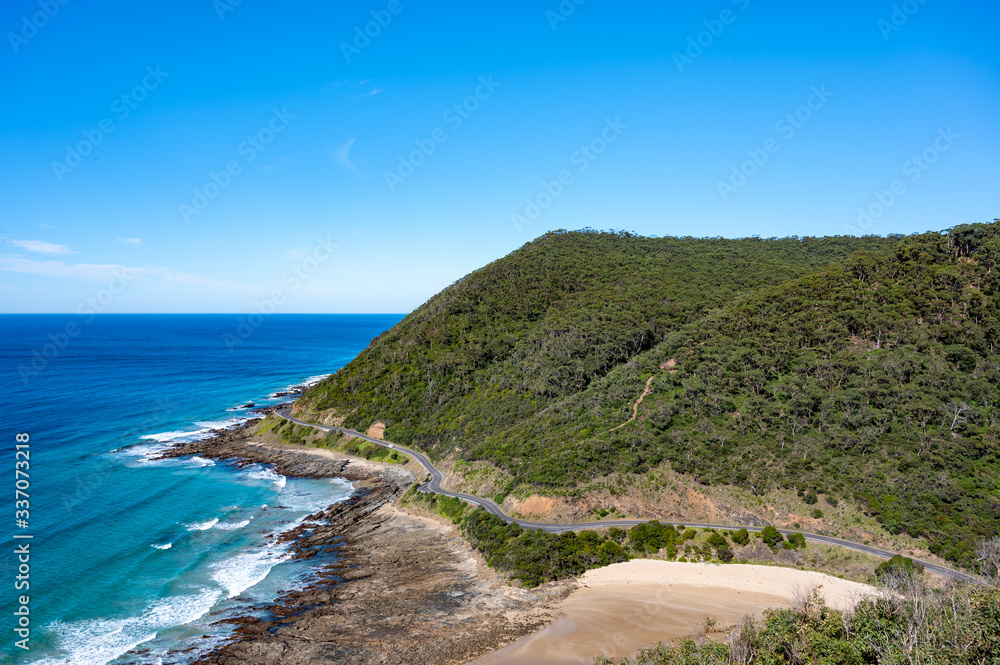 View from Teddy's lookout, along the Great Ocean Road, Australia