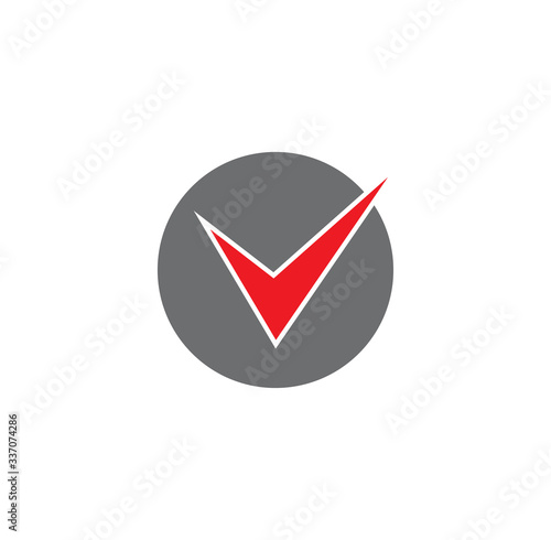 Check box icon on background for graphic and web design. Creative illustration concept symbol for web or mobile app