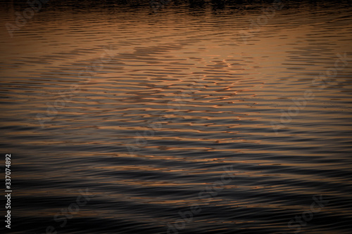 sunset reflection in water