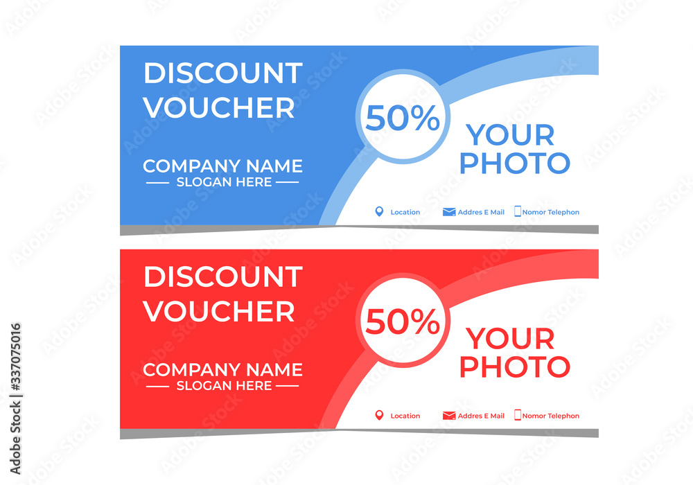 Obraz premium discount voucher template for your restaurant business