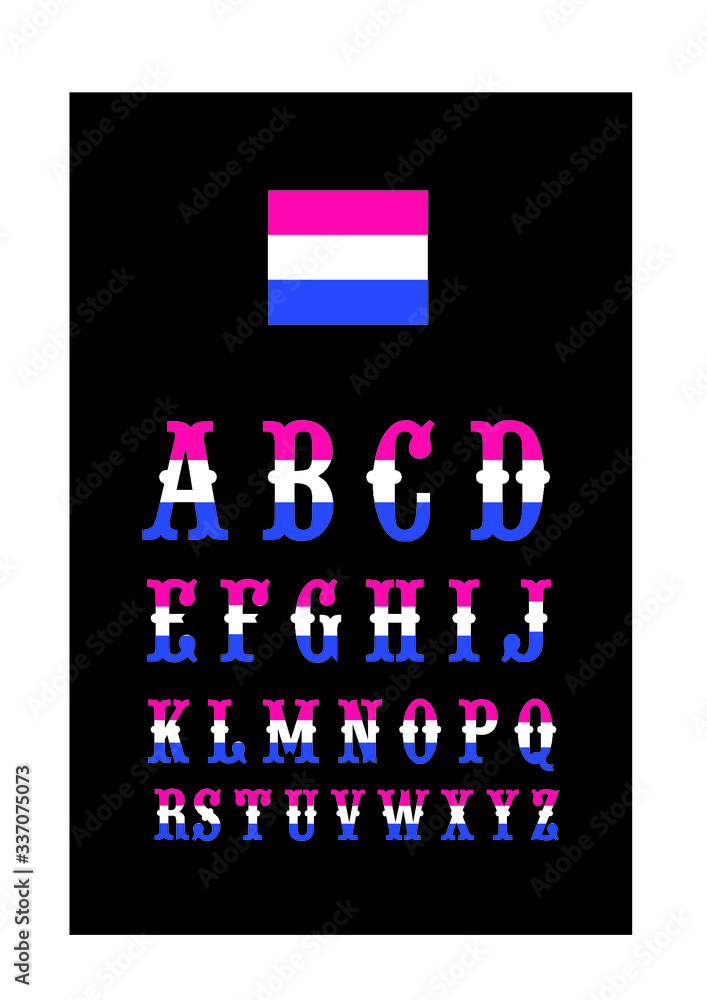 vector illustration of letters abstract vector illustration of letters abstract