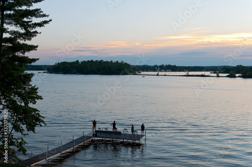 Sunset fishing on east gull lake