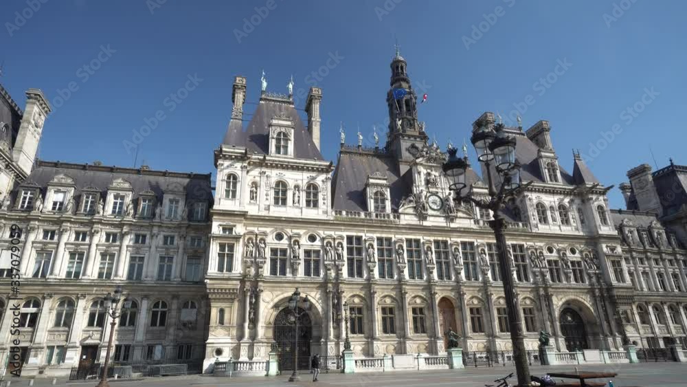 Hotel de Ville (Town Hall) in Paris, is the building housing the City of Paris's administration since 1357 Hotel de Ville (Town Hall) in Paris, is the building housing the City of Paris's administration since 1357