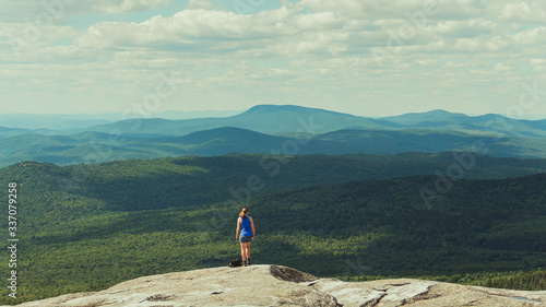 Hiker on Mount Cardigan