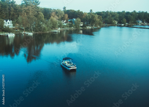 An evening ride on the Pontoon Boat