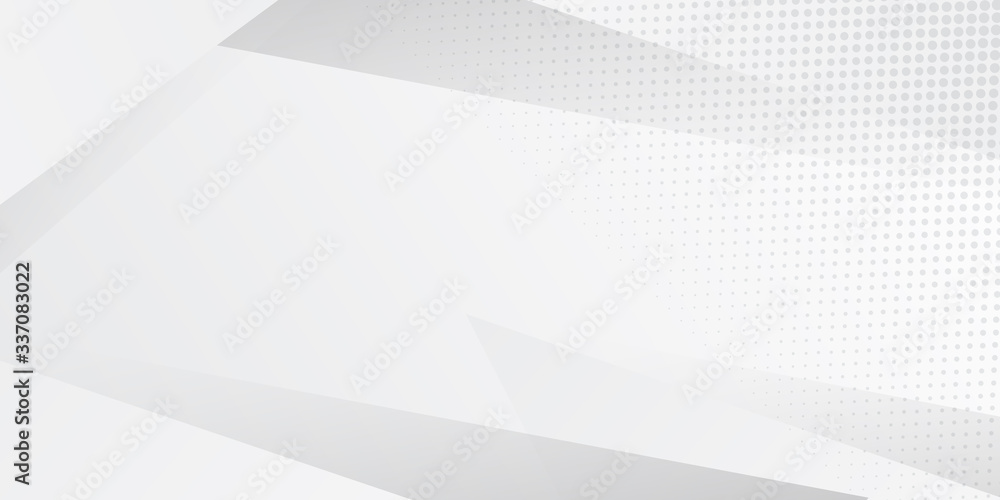 Obraz premium Abstract geometric square pattern background with white shapes perspective can be used in cover design poster website flyer with halftone.