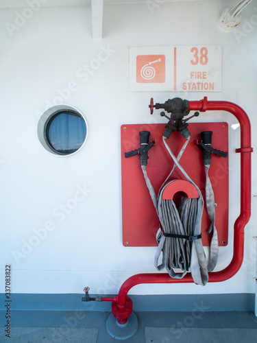 Fire Hose in a Ferry photo