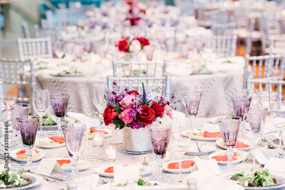 Elegant Dining Event Space Setup Stock Photo | Adobe Stock