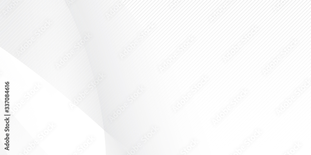 Grey curve wave shine light white abstract background geometry shine and layer element vector for presentation design. Suit for business, corporate, institution, party, festive, seminar, and talks. 
