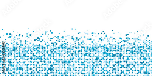 Modern blue abstract square particle background for presentation design, banner, brocure, and business card 