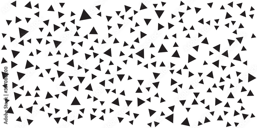 Triangle pattern on white background