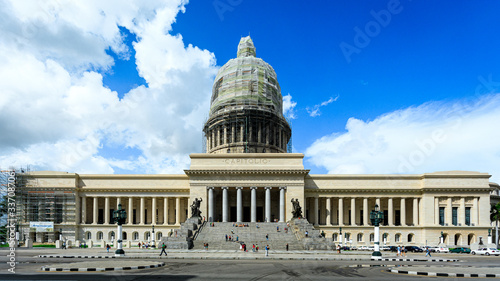 Photography HAVANA CUBA High resolution view of downtown Havana Capitol building during rest