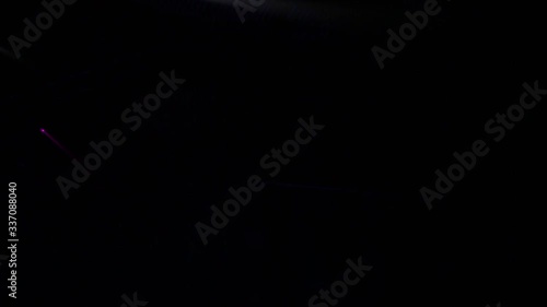 Stage Ray Of Light In Concert Hall. Lighting lamp rays shiny dynamic effect. Laser lights on the stage.  Professional lighting and show effects.Professional lighting and show effects.