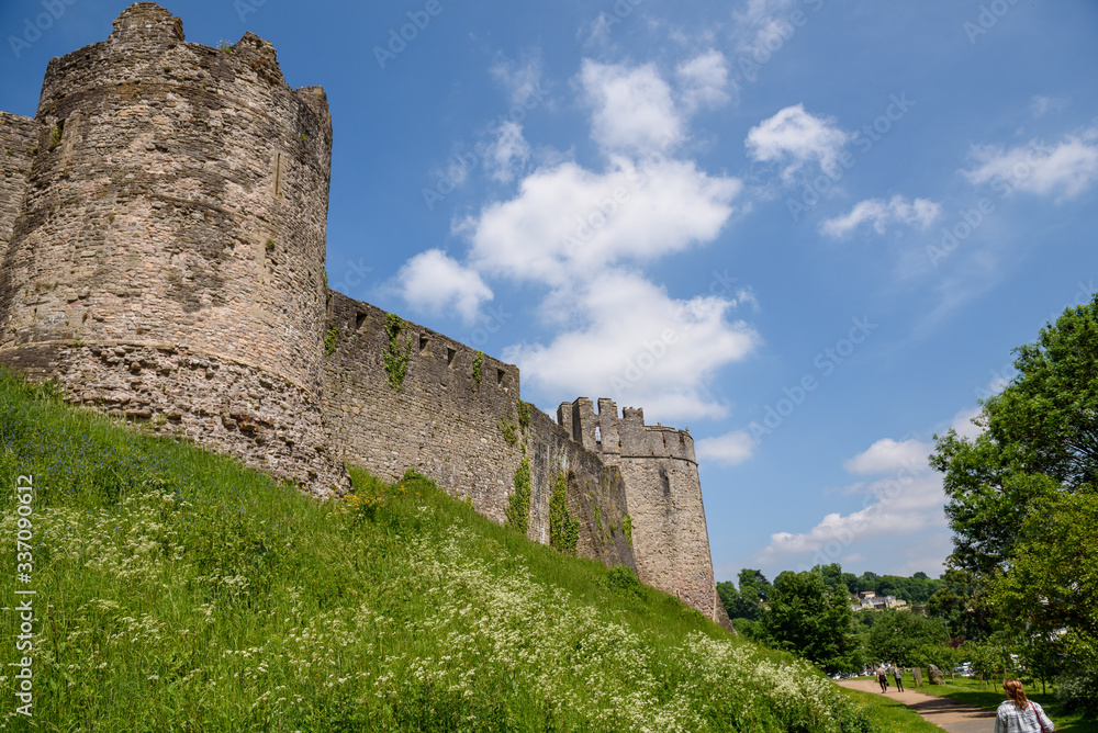 Fototapeta premium Chepstow Castle on the River Wye