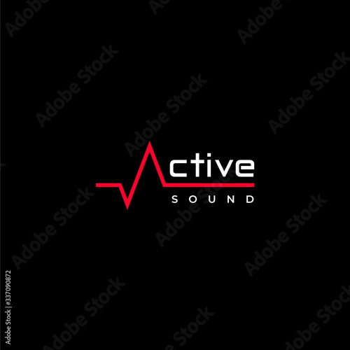 Modern and clean logo design of wave, sound or podcast audio with clear background - EPS10 - Vector.
