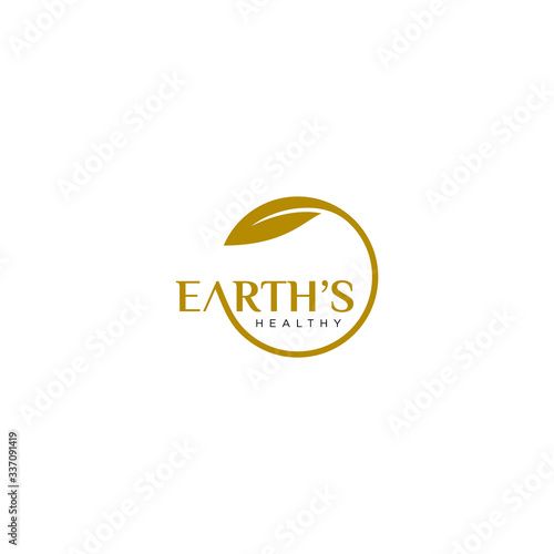 Modern logo design of nature and leaf  with clean background - EPS10 - Vector.