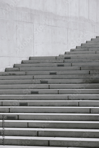 Empty stairs in a public building photo