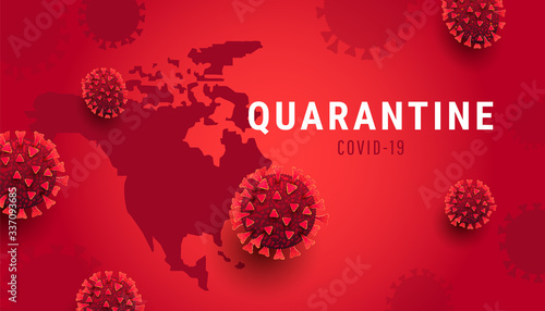 Global spread of deadly coronavirus epidemic in all countries concept. Covid-19 quarantine design concept