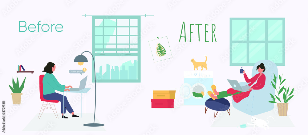 Before the quarantine, the usual working days during the quarantine are cats, household chores and work at home . Sitting at home is not so boring